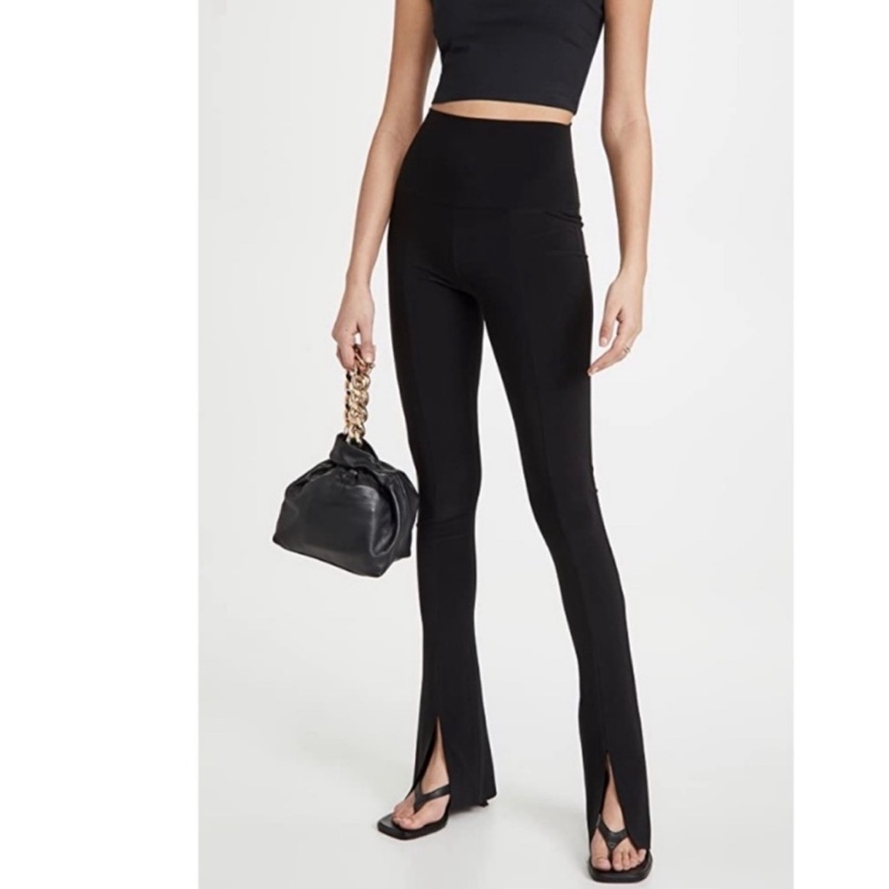 Villa Rouge Leather Square Toe Heels in Black.